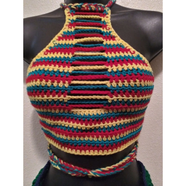 Rasta Halter Top