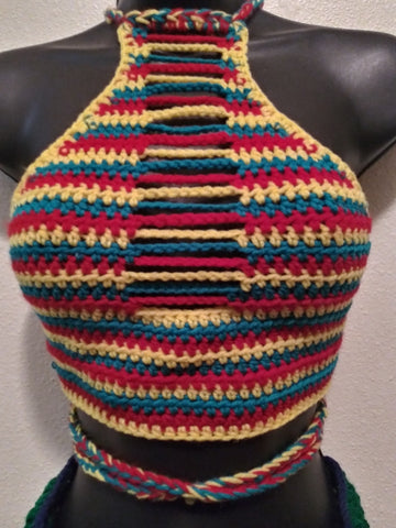 Rasta Halter Top