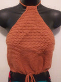 Burnt Orange Halter Top