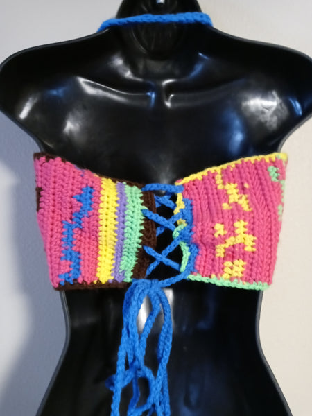 Hot Pink Scrap Halter