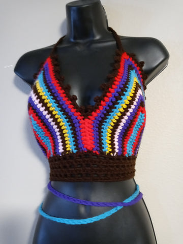 Chocolate Brown Scrap Bikini