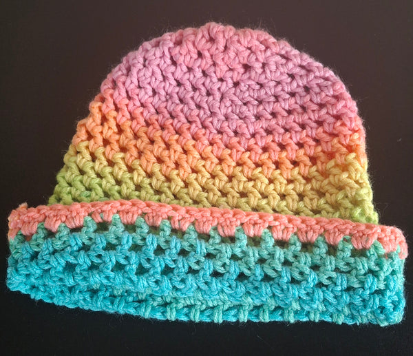 Pastel Rainbow Mesh Hat