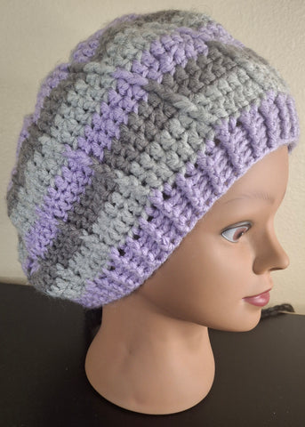 Lavender and Gray Slouch