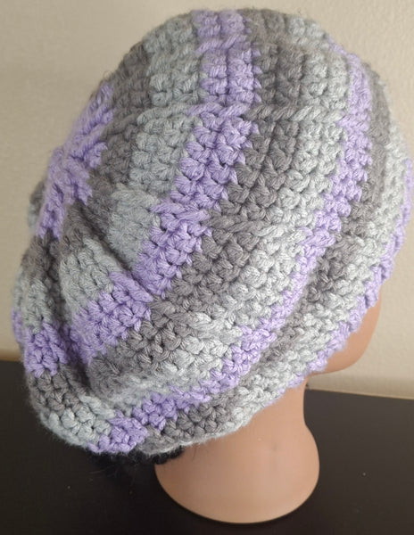 Lavender and Gray Slouch
