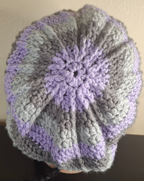 Lavender and Gray Slouch