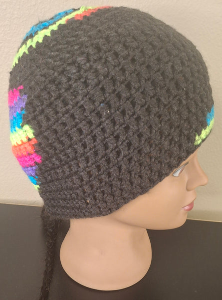Neon and Black Cap
