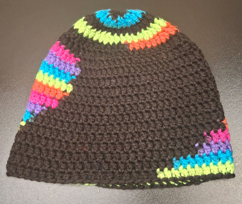 Neon and Black Cap