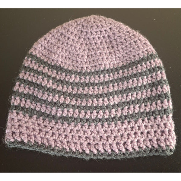 Purple and Gray Cap
