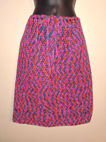 Hot Pink Knee Length Skirt