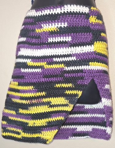 Royal Purple Split Skirt