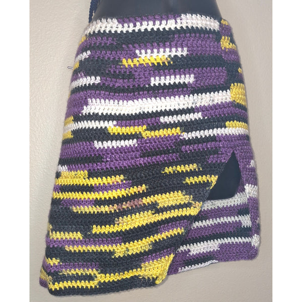 Royal Purple Split Skirt