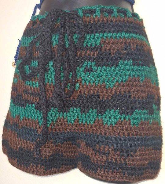 Camo Crochet Shorts