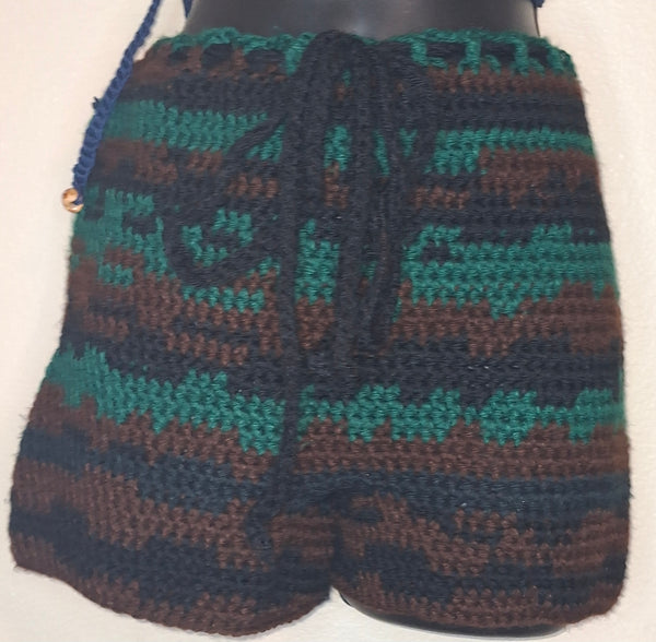 Camo Crochet Shorts