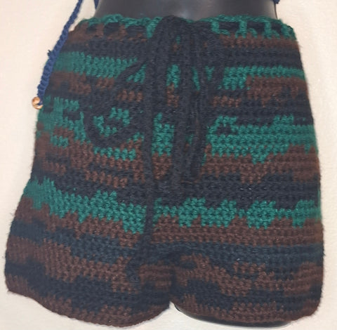 Camo Crochet Shorts