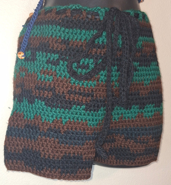 Camo Crochet Shorts