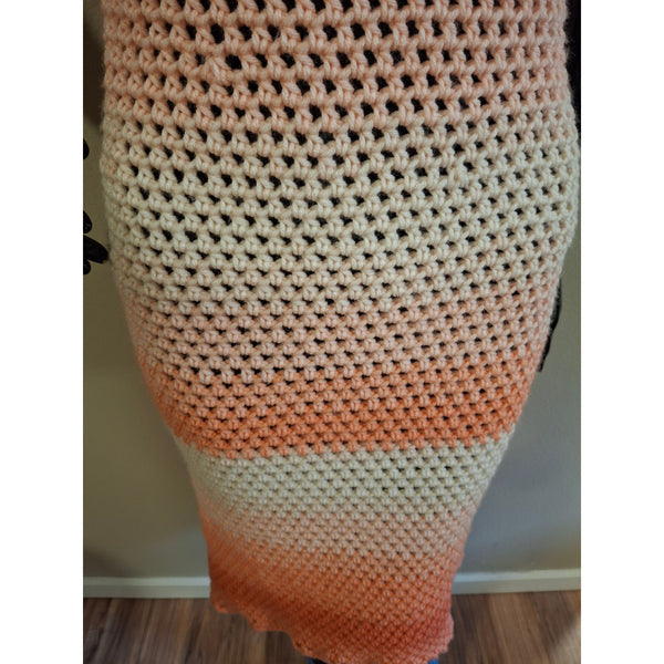 Peach Mesh Dress