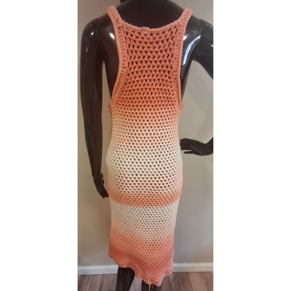 Peach Mesh Dress