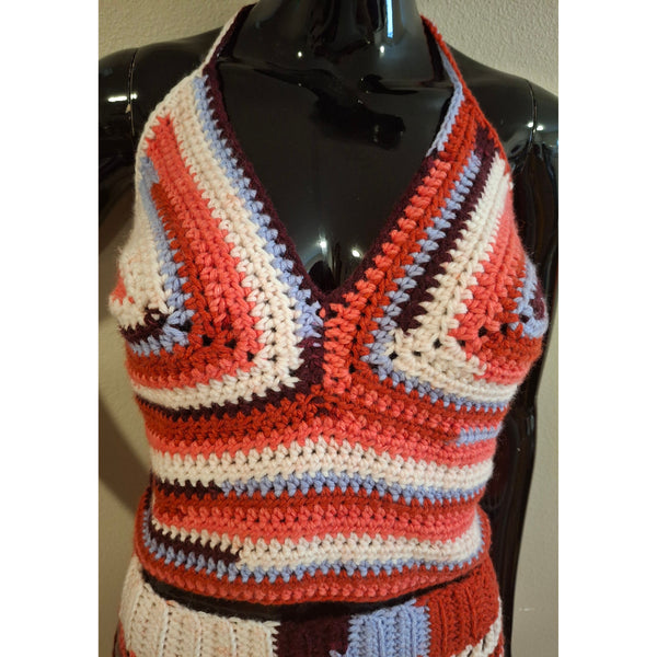 Red White and Blue Skirt and Halter Set