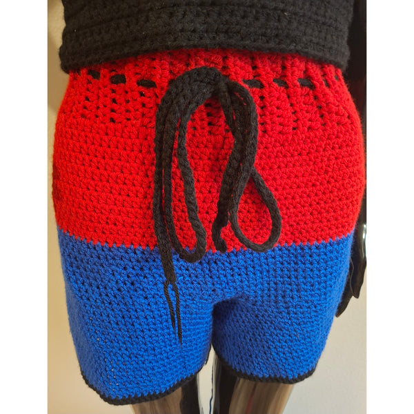 Red Black and Blue Short Fit