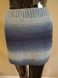 Blue Fitted Skirt