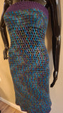 Royal Purple Mesh Dress