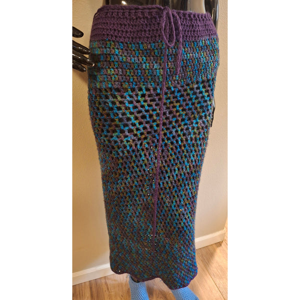 Royal Purple Mesh Dress