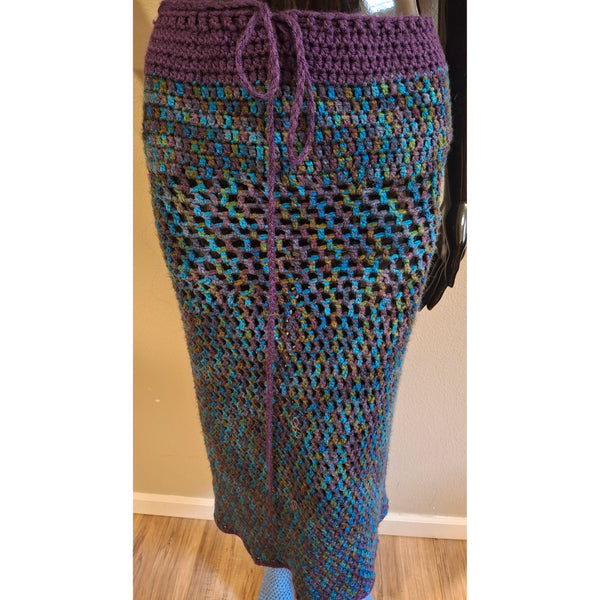 Royal Purple Mesh Dress