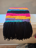 Neon and black Scarf Set