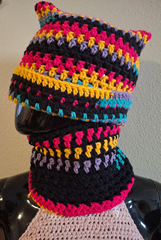 Mesh Cat Hat and Cowell
