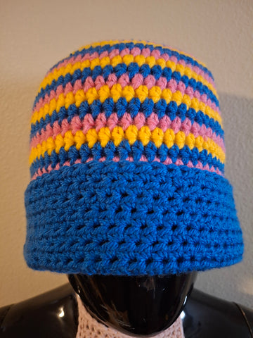 Striped Fitted Beanie