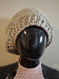 Spotted Tan Slouchie Beanie