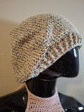Spotted Tan Slouchie Beanie