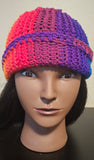 Rainbow Tunisian Beenie