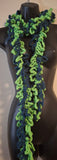 Blue and Green Fringe Scarf