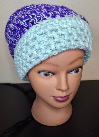 Royal Purple Mesh Beanie