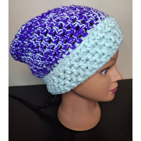 Royal Purple Mesh Beanie