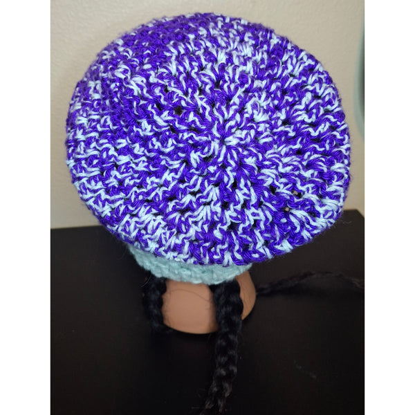 Royal Purple Mesh Beanie