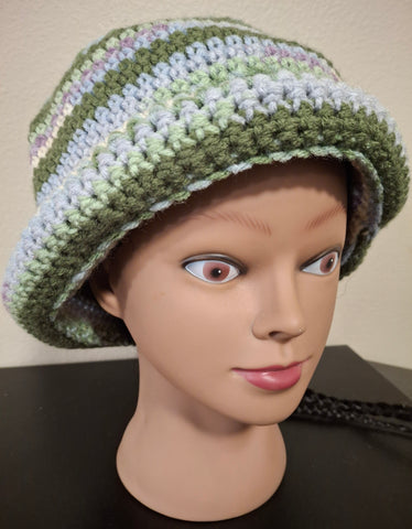 Rolled Brim Bucket Hat