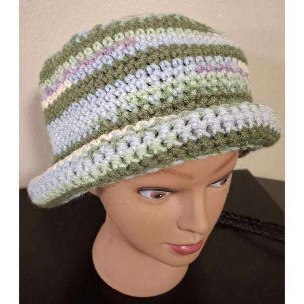 Rolled Brim Bucket Hat