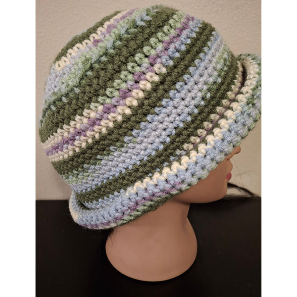 Rolled Brim Bucket Hat