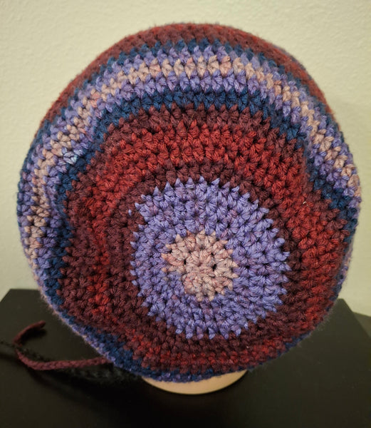 New! Burgundy, Blue, Purple "Slouch Beanie"