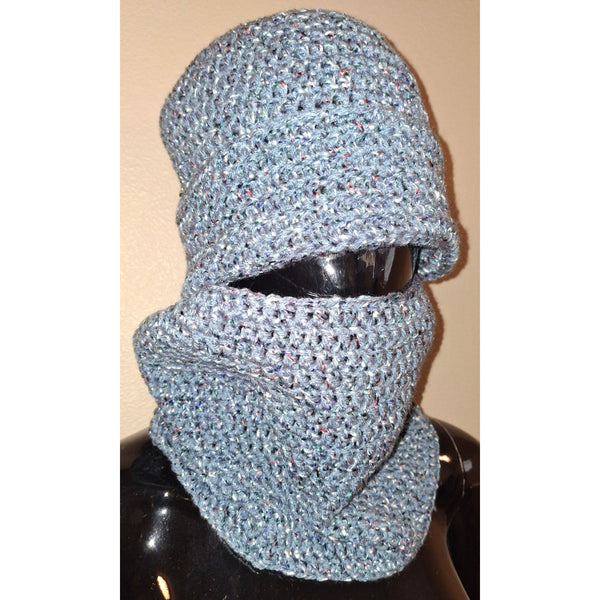 Powder Blue Hat and Cowel Set