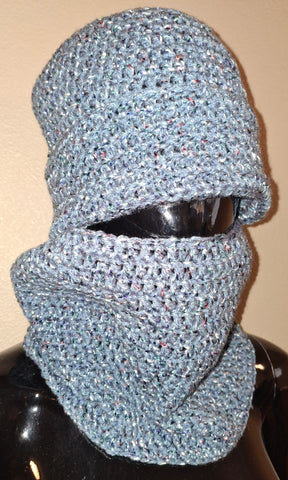 Powder Blue Hat and Cowel Set