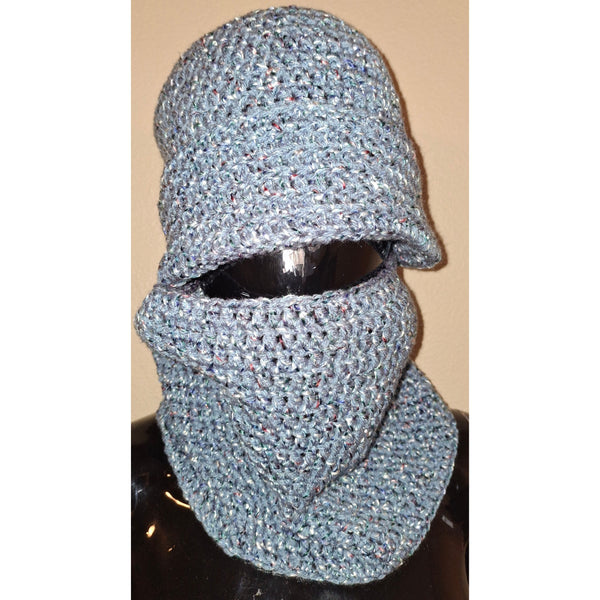 Powder Blue Hat and Cowel Set