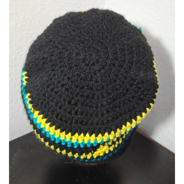 Black and Neon Beanie