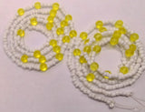 Lemon Yellow waist beads