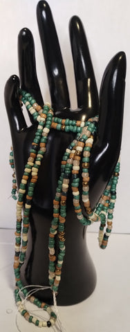 Grass Green and Gold Waist Bead set