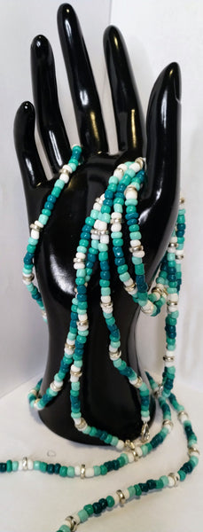 Teal Waist Bead set