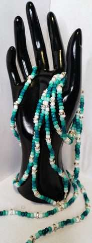 Teal Waist Bead set