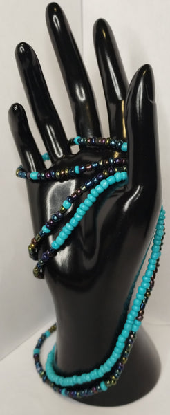 Aquamarine Waist Bead set